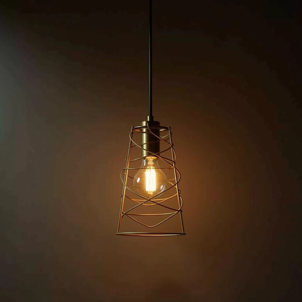 Artisan brass pendant lamp by Vorxenorstbriz